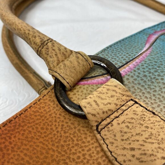 Anuschka Hand Painted Leather Shoulder Bag - Picture 10 of 16